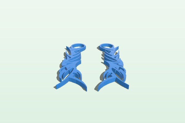 Tribal earring | 3d print model