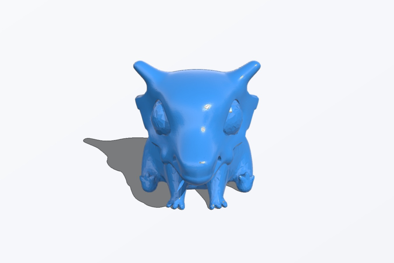 fred the frog but hes wearing a cubone skull