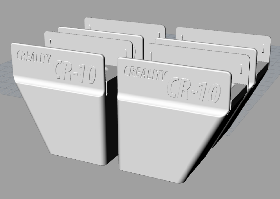 CR-10 Legs with 40mm, 45mm rubber ball | 3d print model