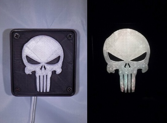 Punisher LED Light_Nightlight | 3d print model