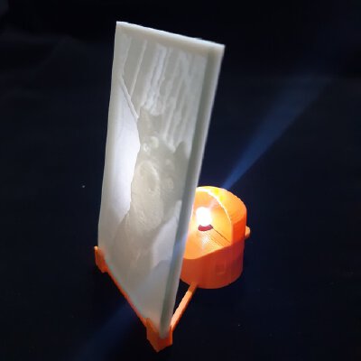 Lithophane_Holder | 3d print model