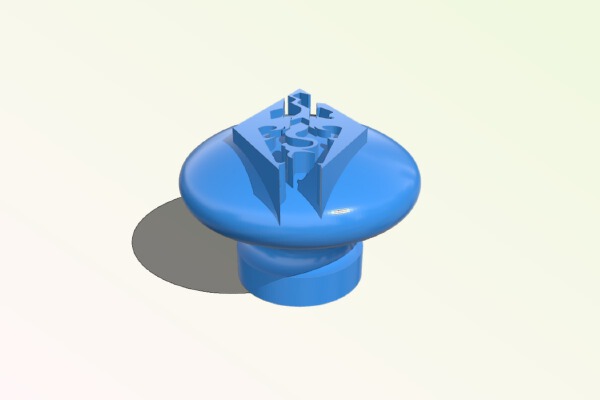 Skyrim Logo Knob | 3d print model