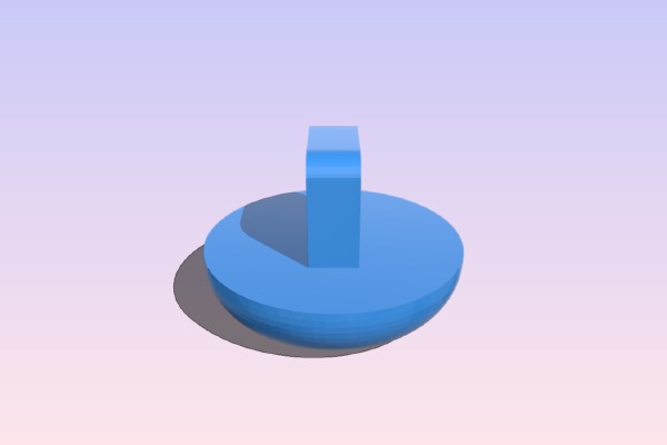 Round Eye Glasses Nose Piece | 3d print model
