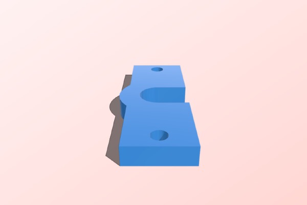 E3D v6 adapter plate Small-Version | 3d print model