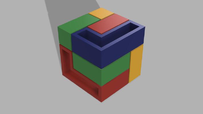 Simple Puzzle Cube | 3d print model
