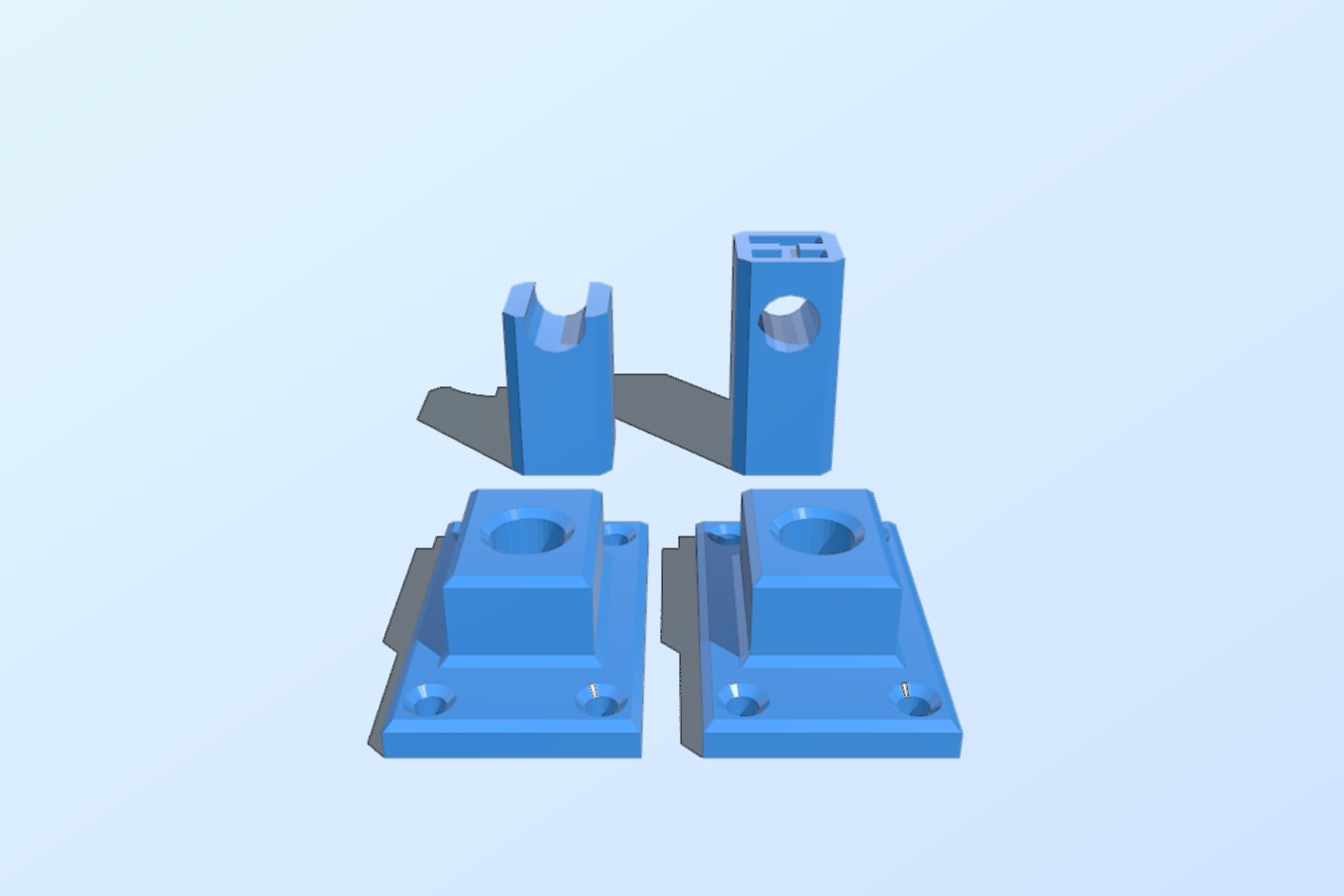 RepRap Prusa i3 Box Frame Simple Filament Spool Holder