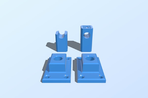 RepRap Prusa i3 Box Frame Simple Filament Spool Holder | 3d print model