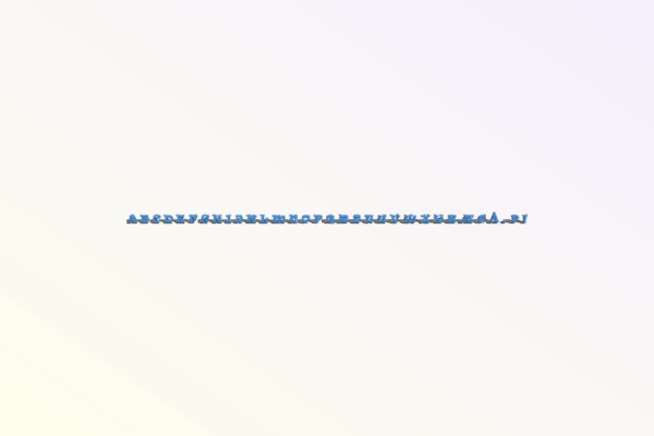 Font Ravie | 3d print model