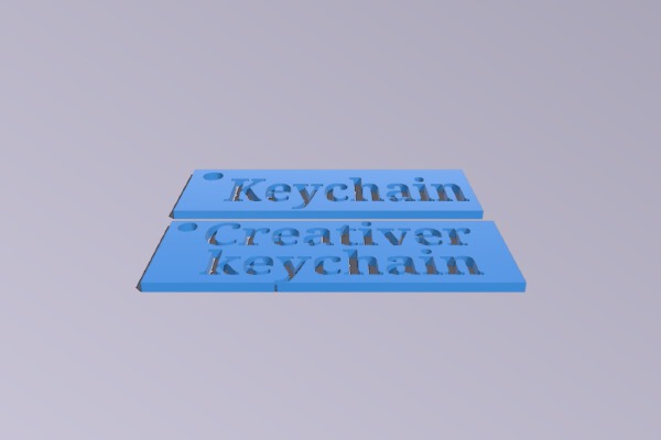 2 Creative keychains | 3d print model