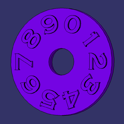 10-Number Dial_Counter | 3d print model