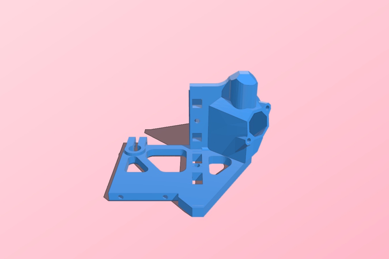 Extended Extruder Carriage with 8mm Rod Clamp (Printrbot Simple Add-On)