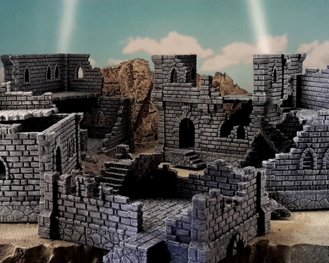 Warhammer Ulvheim building and ruins