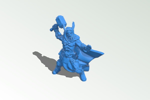 Thor god viking barbarian | 3d print model