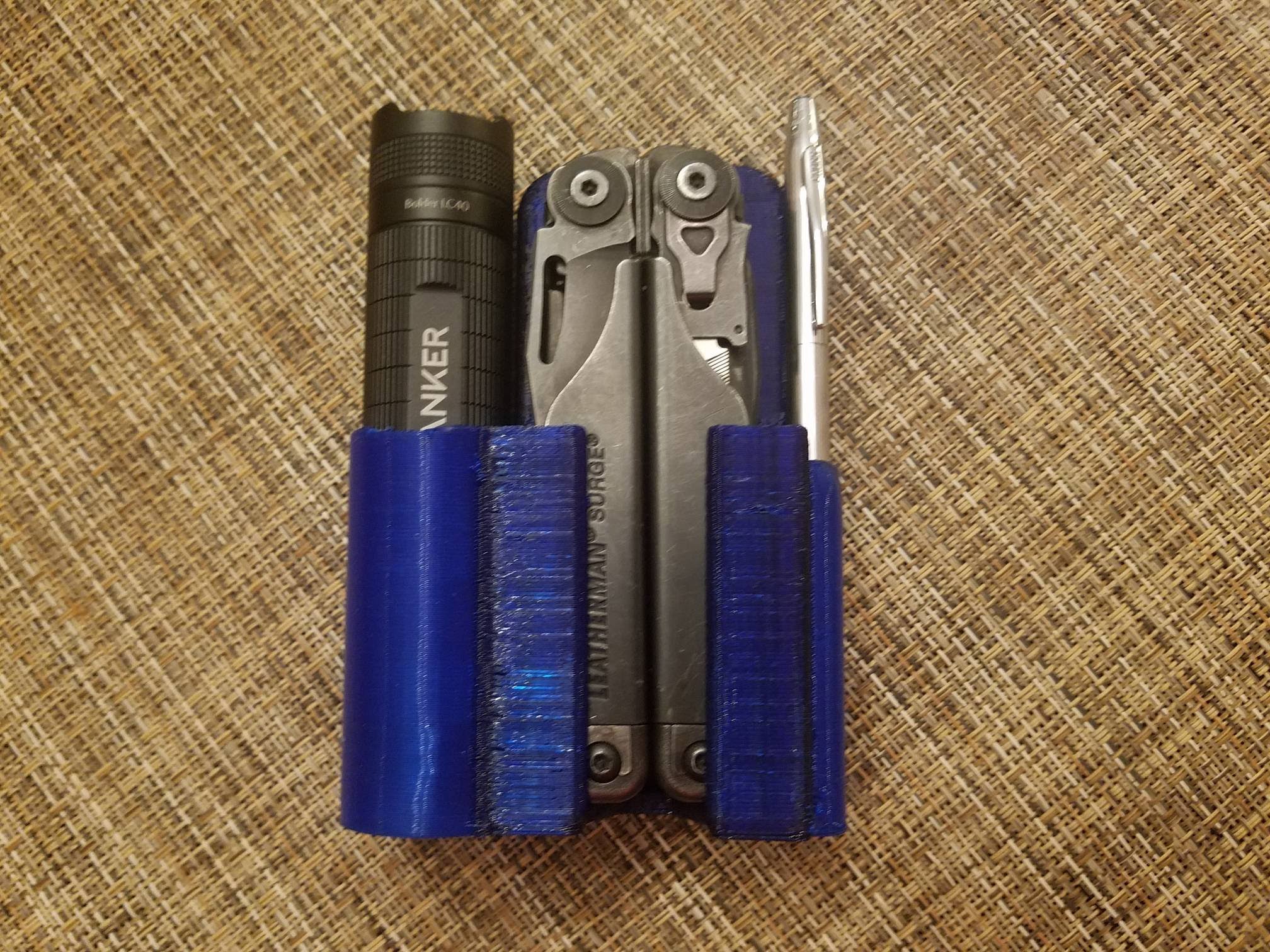 Leatherman Surge Quick Release Holster, Boulder LC40, Cross Pen
