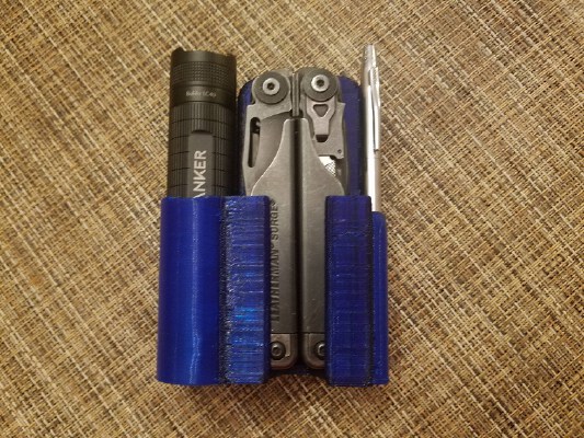Leatherman Surge Quick Release Holster, Boulder LC40, Cross Pen | 3d print model