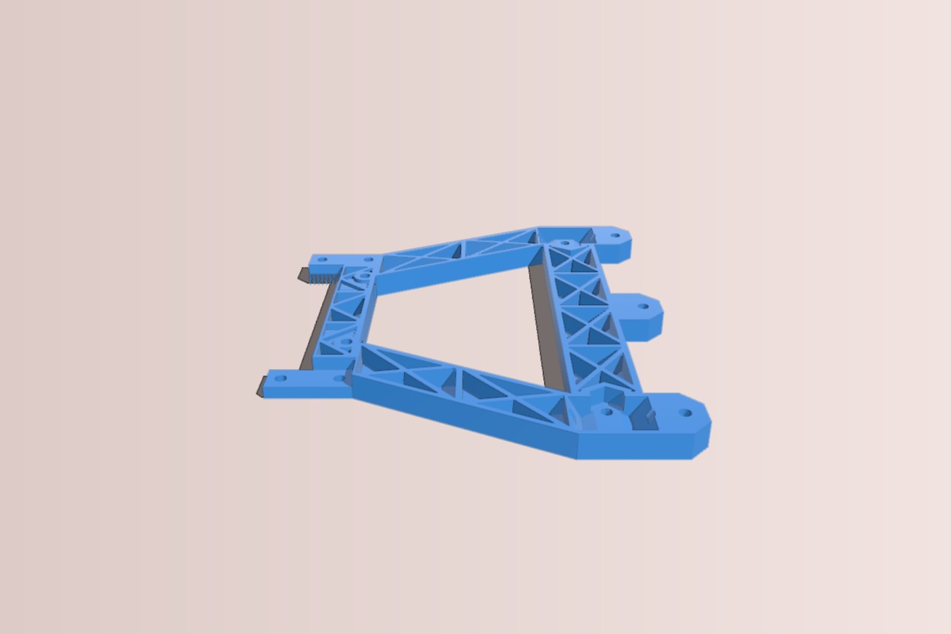 Y carriage for linear ball bearing module with 3 or 4 point leveling