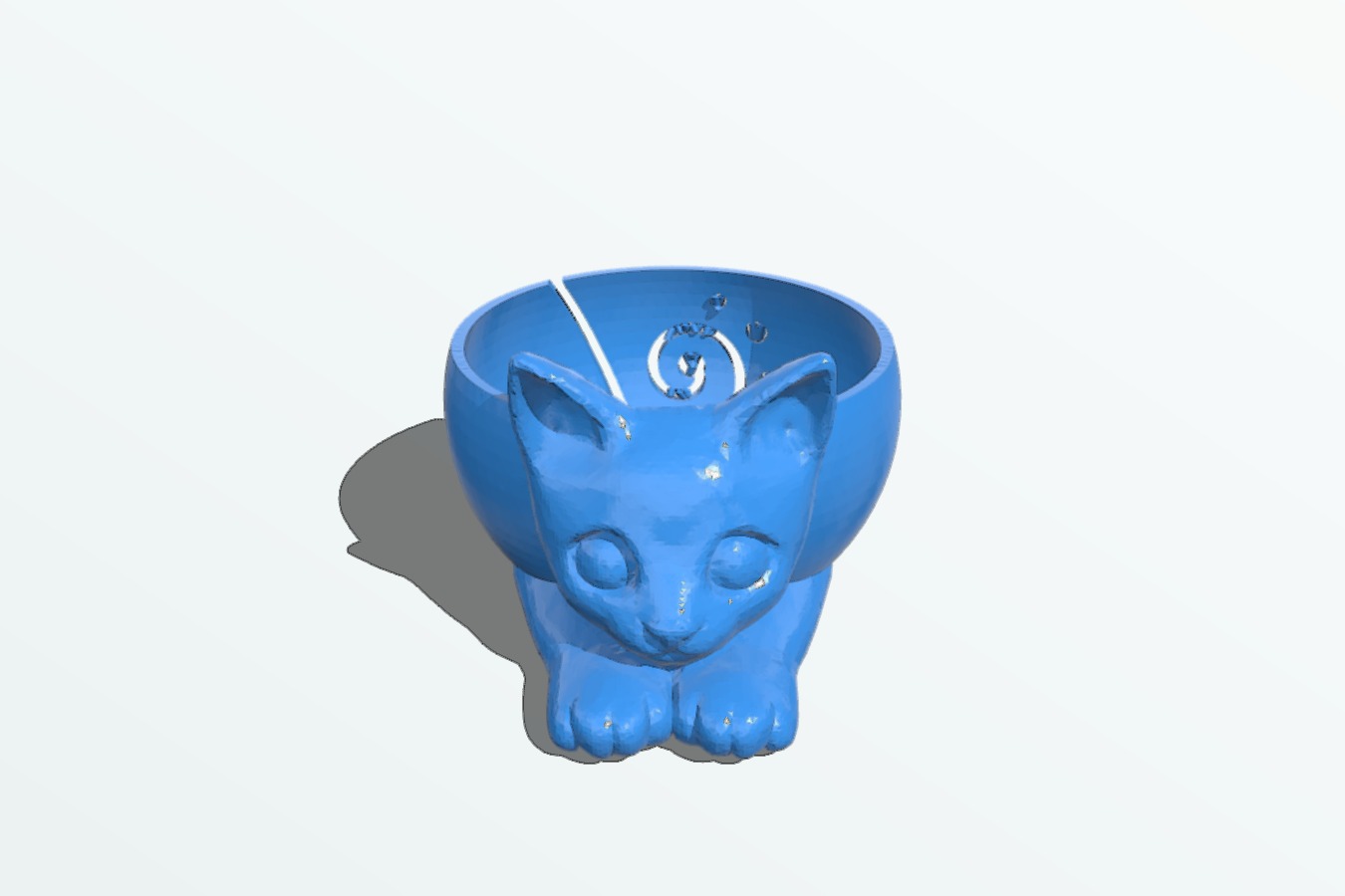 Yarn Bowl Sad Cat Remix