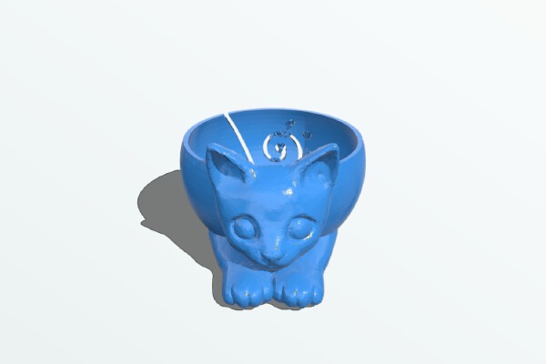Yarn Bowl Sad Cat Remix | 3d print model