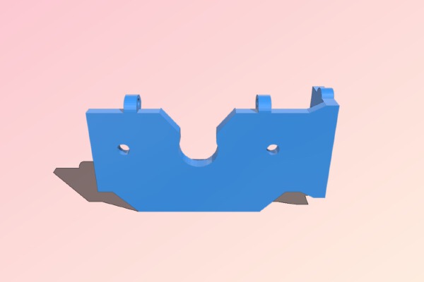 prusa i3 jhead holder 5mm sunken nut with servo mount ver-3 | 3d print model
