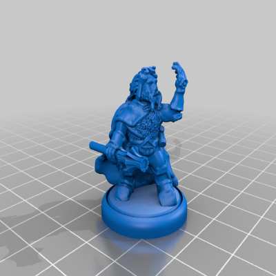 28mm_Hondo_dwarf-cleric | 3d print model