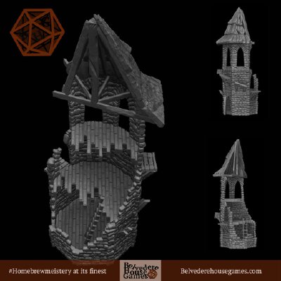 The Ruined Tower | 3d print model