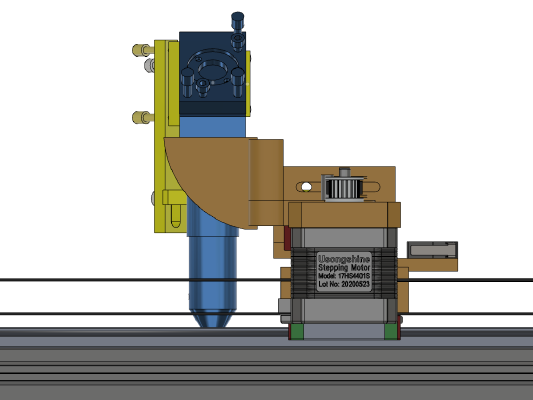 Laser k40 update con guide lineari mgn12 | 3d print model