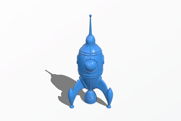 gCreate Official Rocket Ship - 1 Piece Hollow | 3d print model