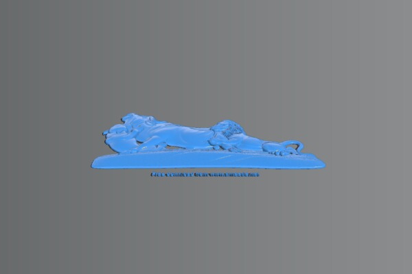 Picture of lions hunting | 3d print model