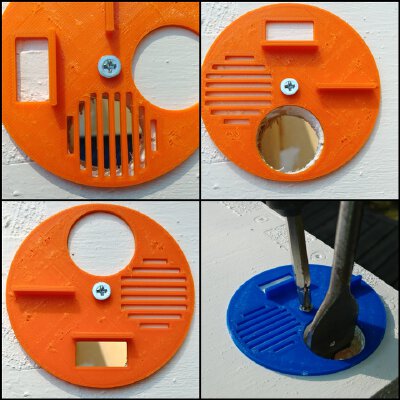 Disk Entrance for Swarm Traps, Resource Hives and Horizontal Hives | 3d print model