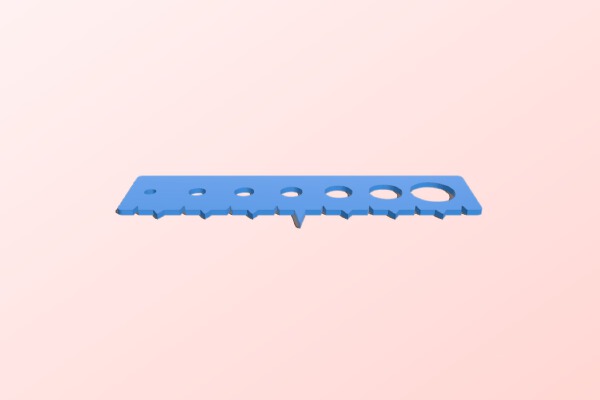Low Vision Quilling Guide | 3d print model