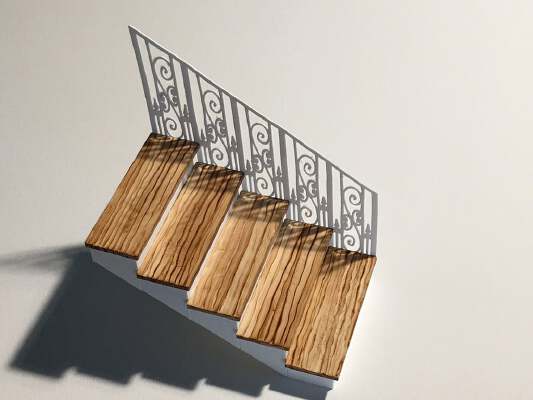STANDARD STAIR 1_12 Scale for Dollhouses | 3d print model