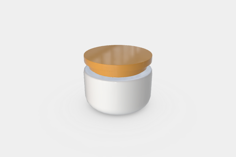 Double Wall Cream Jar Mockup