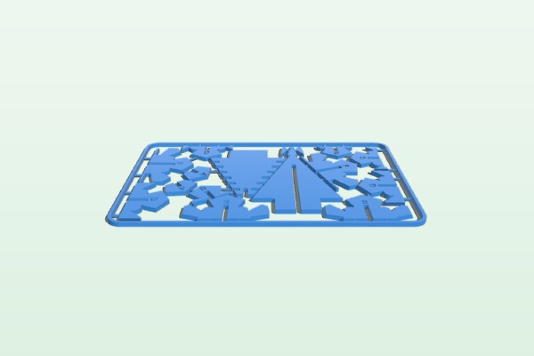 Christmas Tree Kit Card | 3d print model