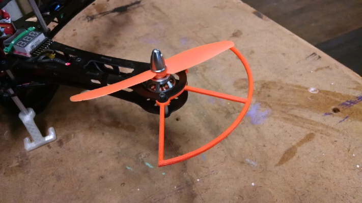 Lynxmotion Crazy2Fly Quadcopter Feet + Prop Guards | 3d print model