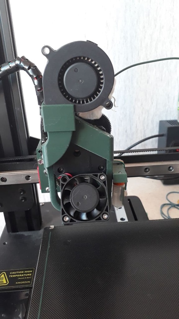 KP3S hotend mount (Titan, Short E3Dv6, 3Dtouch (optional), 4010, 5015)