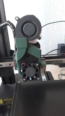 KP3S hotend mount (Titan, Short E3Dv6, 3Dtouch (optional), 4010, 5015) | 3d print model