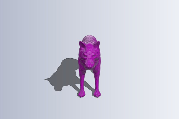 Fantasy wolf miniature | 3d print model
