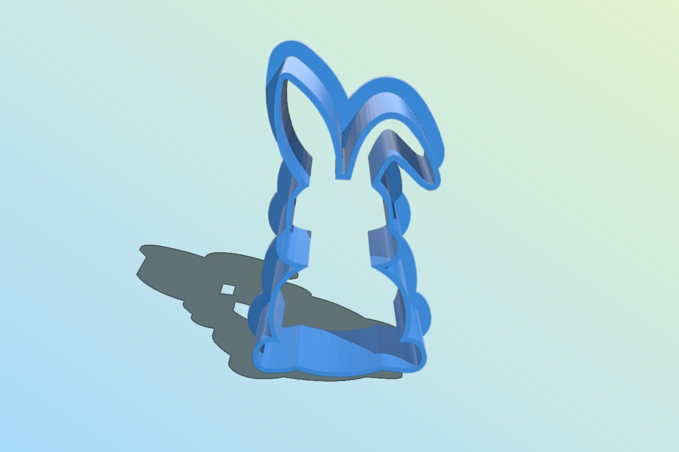 cookie cutter Easter bunny