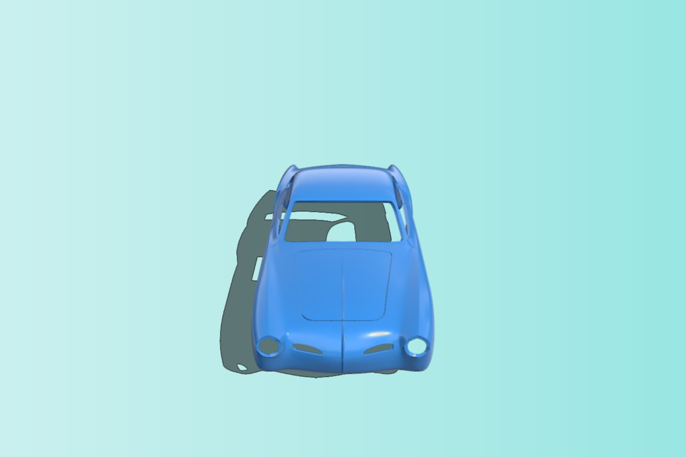 Karman Ghia Printable Body Car