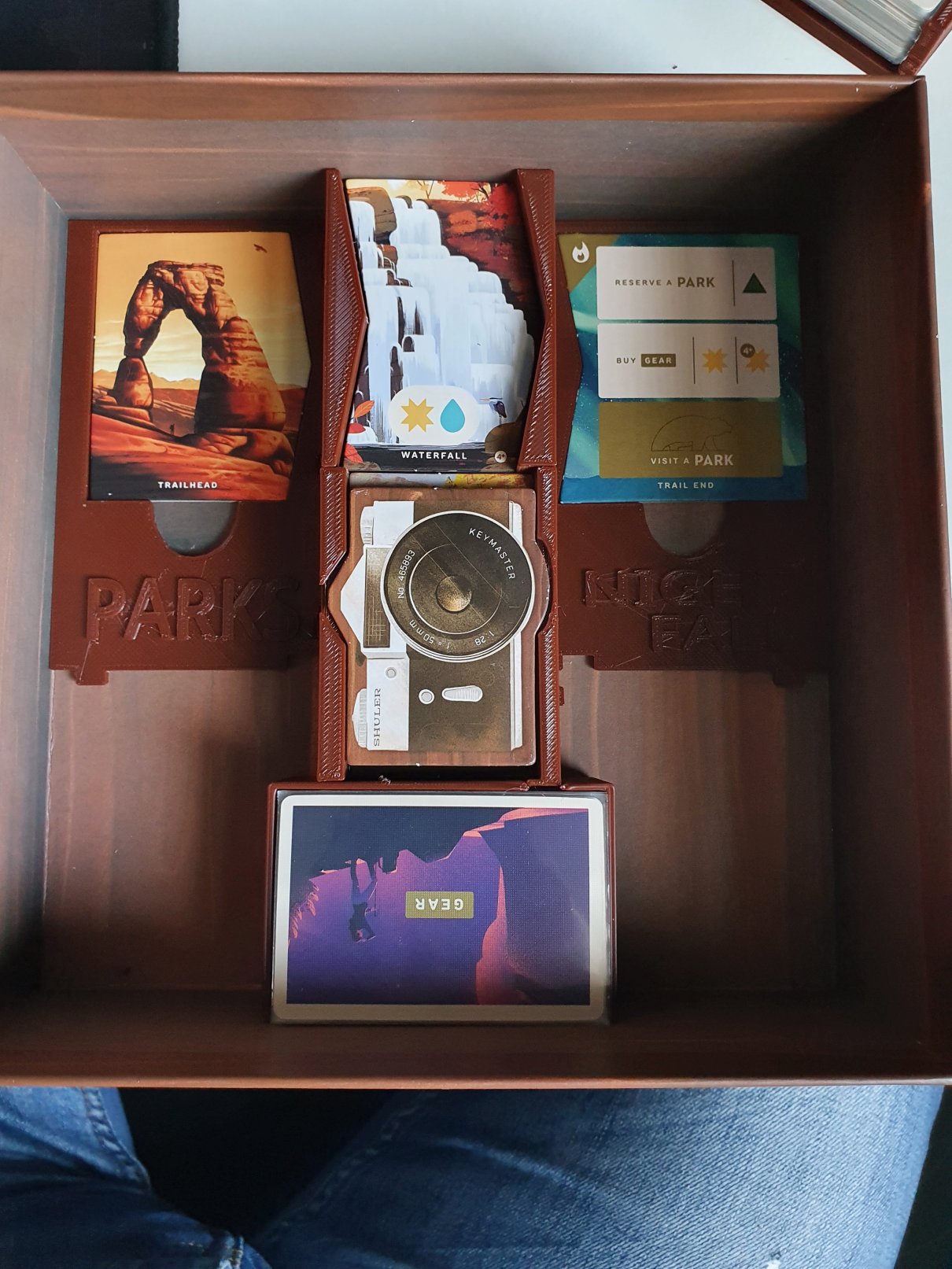 Parks + Nightfall boardgame insert + resource token holder