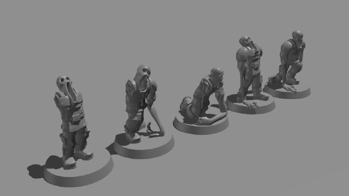 Guardsmen Thralls | 3d print model