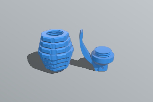 Granada de mano | 3d print model