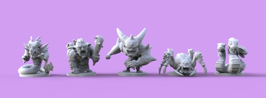 Masmorra Monsters | 3d print model