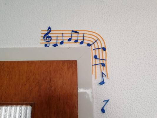 Music door decoration | 3d print model