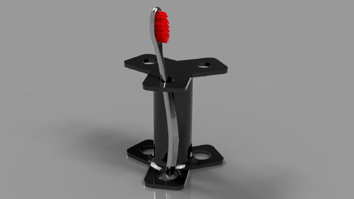 Toothbrush & Razor Holder | 3d print model
