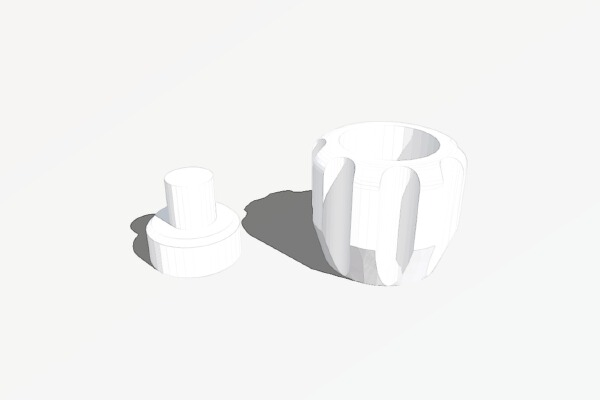Miniature vice: Upgraded hand knob | 3d print model