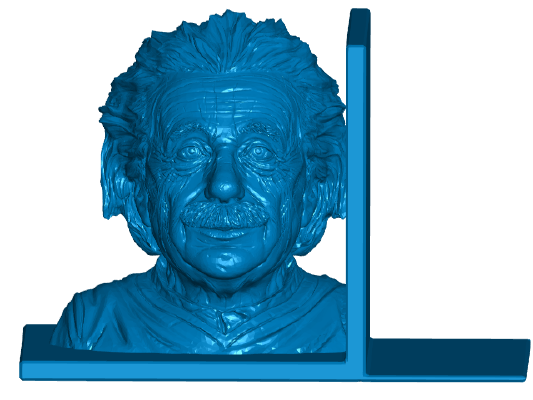 Einstein Bookends (Left and Right) | 3d print model