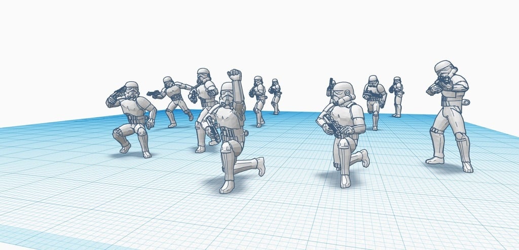 Stormtrooper Battle poses; Pack 1