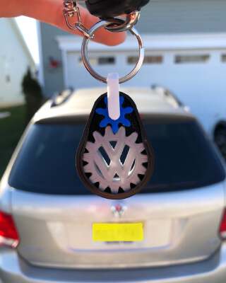VW + BMW Keychain | 3d print model