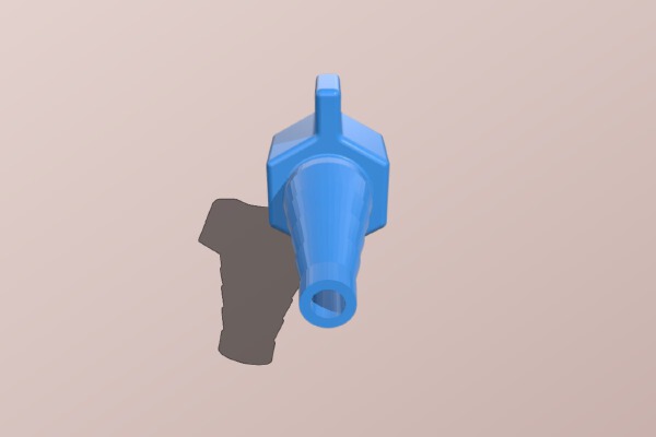 Oxygen supply fitting 'Christmas tree' | 3d print model